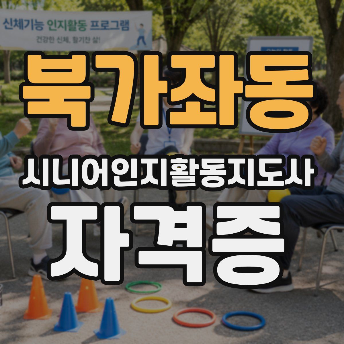북가좌동 시니어인지활동지도사 자격증