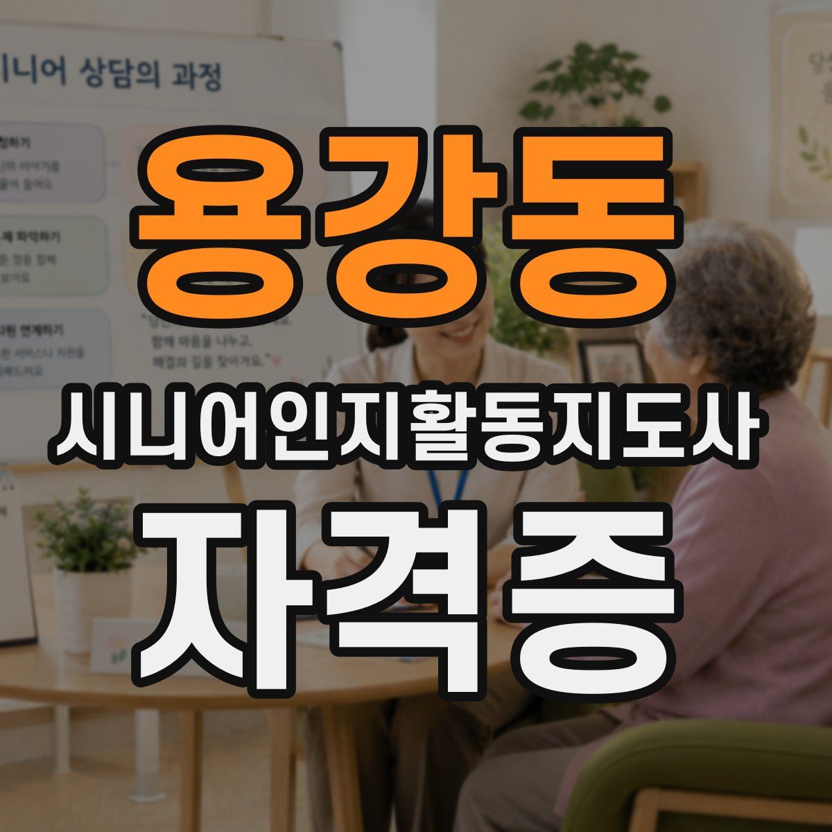 용강동 시니어인지활동지도사 자격증