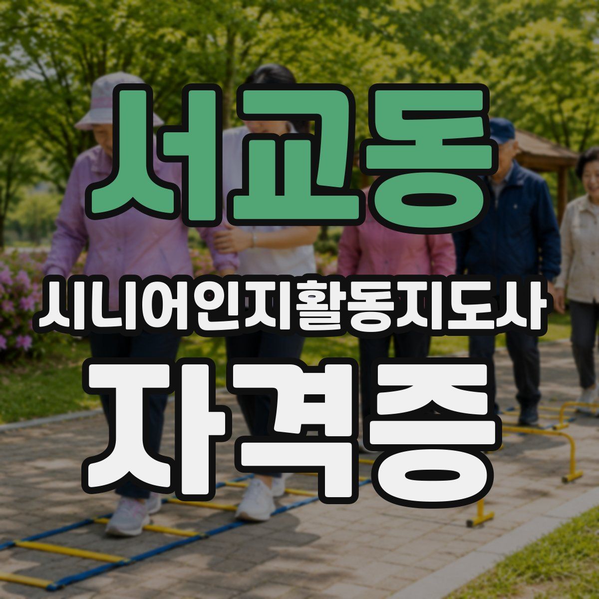 서교동 시니어인지활동지도사 자격증