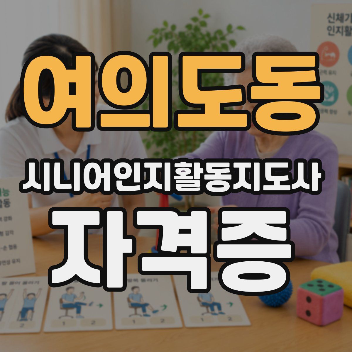 여의도동 시니어인지활동지도사 자격증