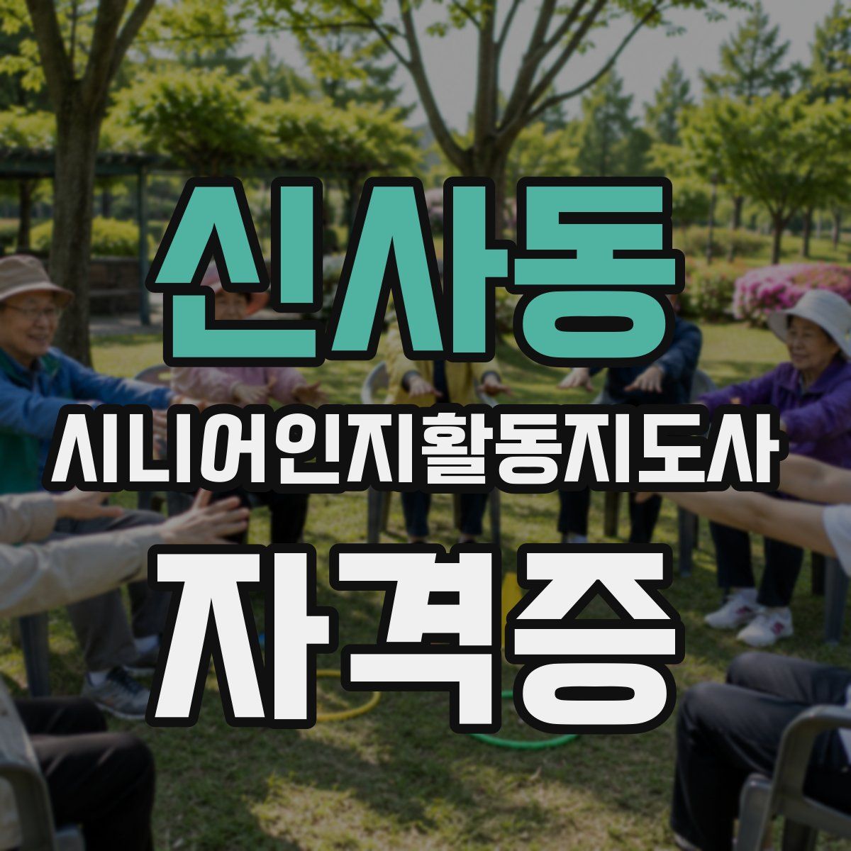 신사동 시니어인지활동지도사 자격증