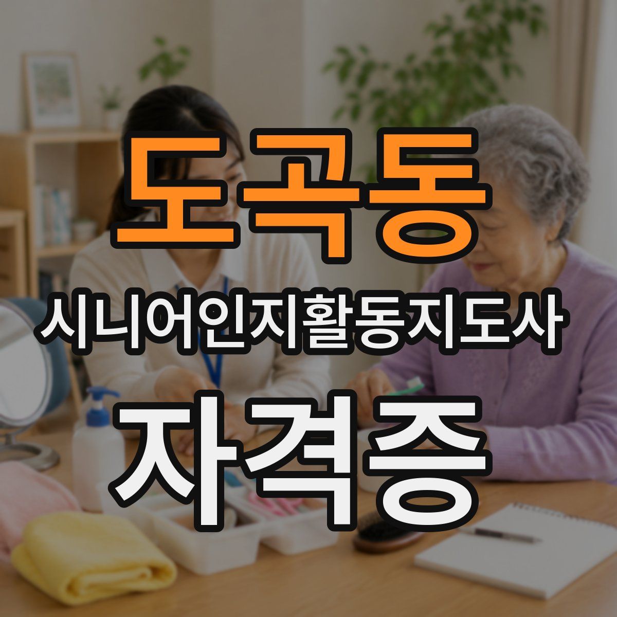 도곡동 시니어인지활동지도사 자격증
