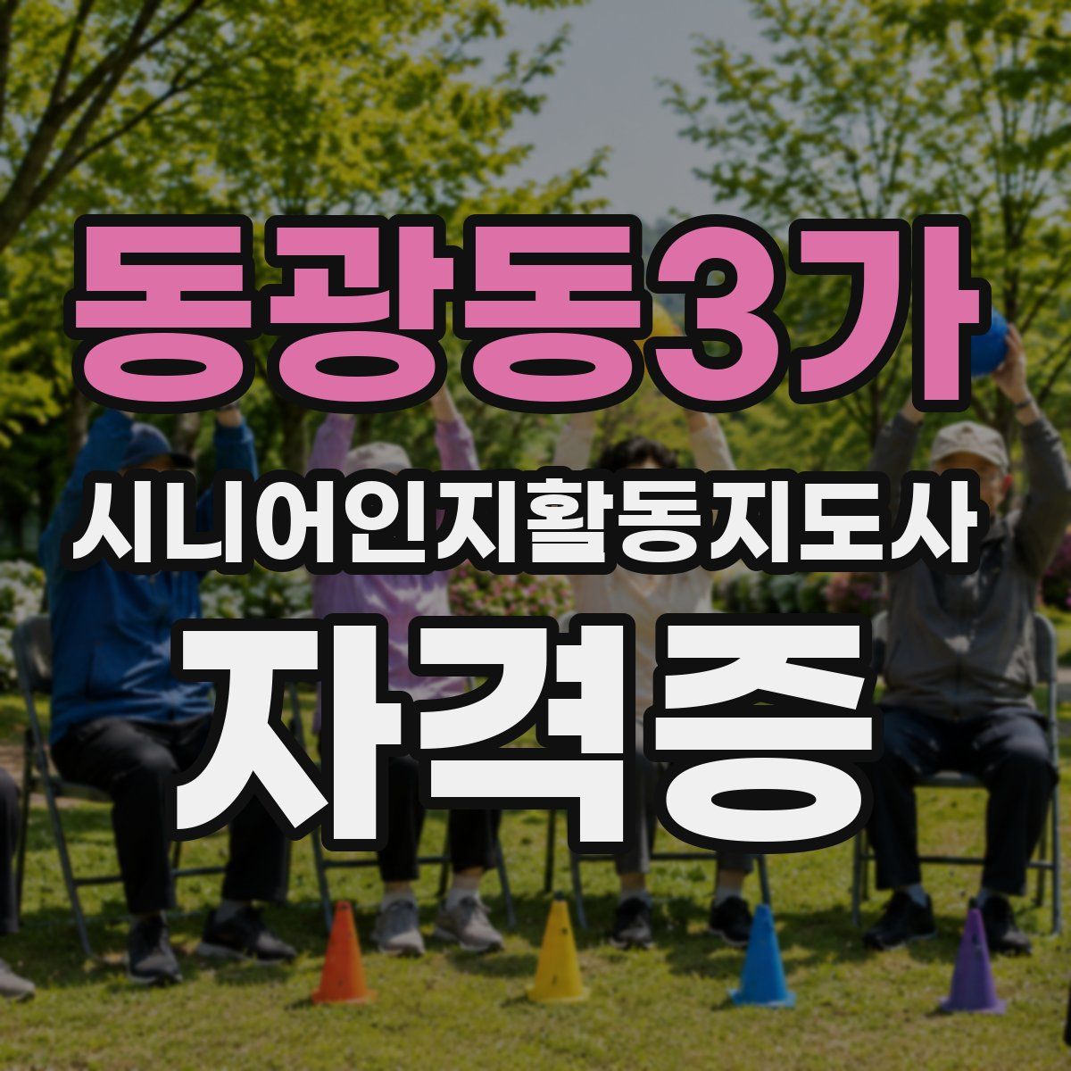 동광동3가 시니어인지활동지도사 자격증