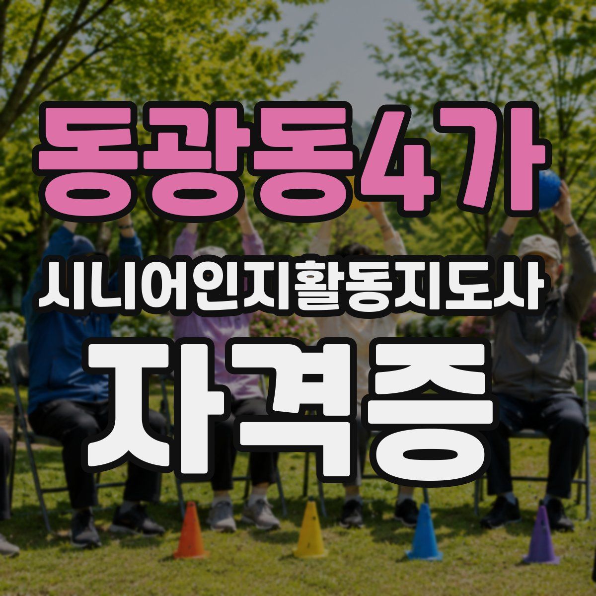 동광동4가 시니어인지활동지도사 자격증