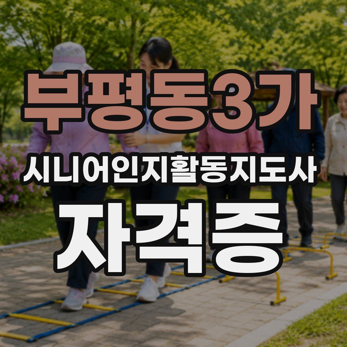부평동3가 시니어인지활동지도사 자격증
