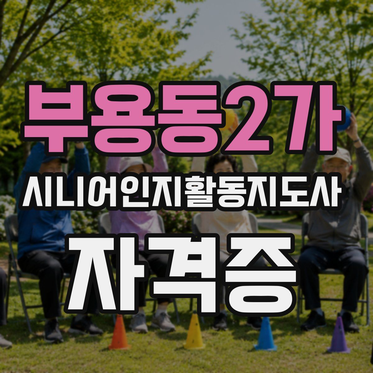 부용동2가 시니어인지활동지도사 자격증