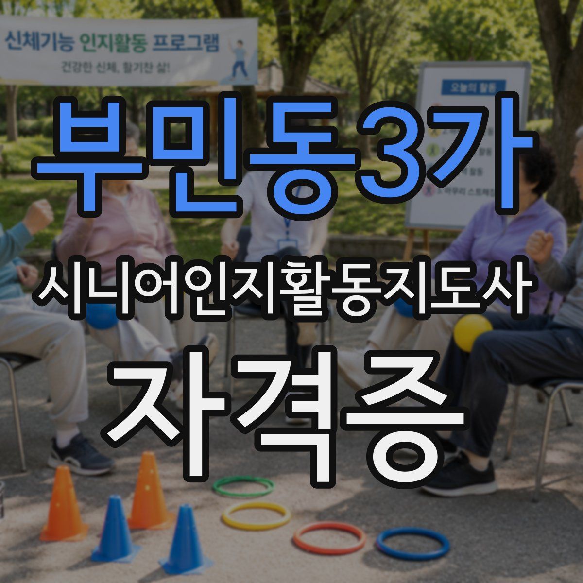 부민동3가 시니어인지활동지도사 자격증