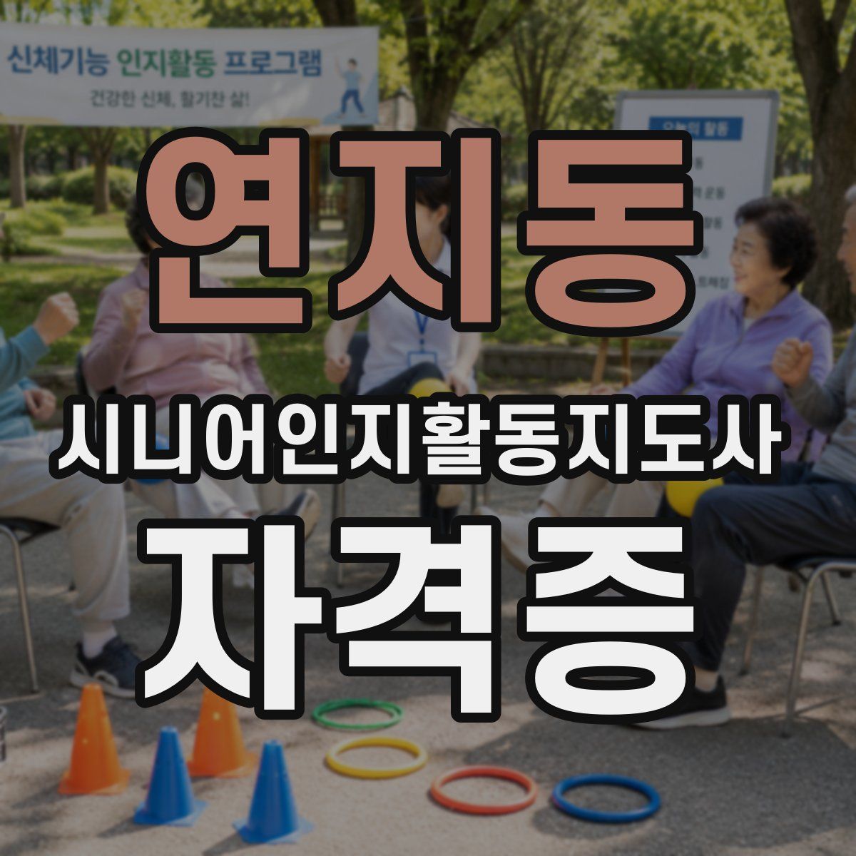 연지동 시니어인지활동지도사 자격증