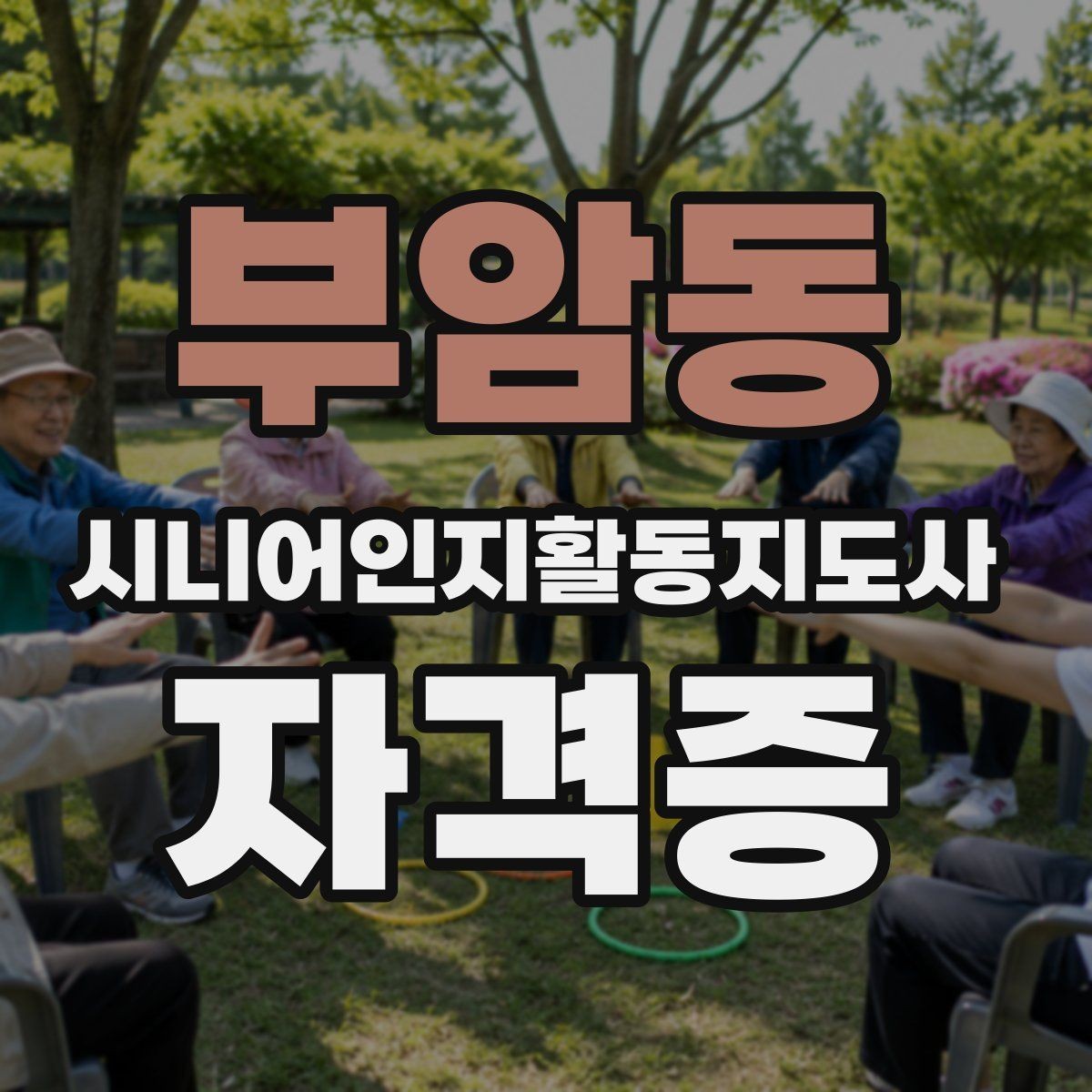 부암동 시니어인지활동지도사 자격증 실습 과정은 어떻게 진행될까