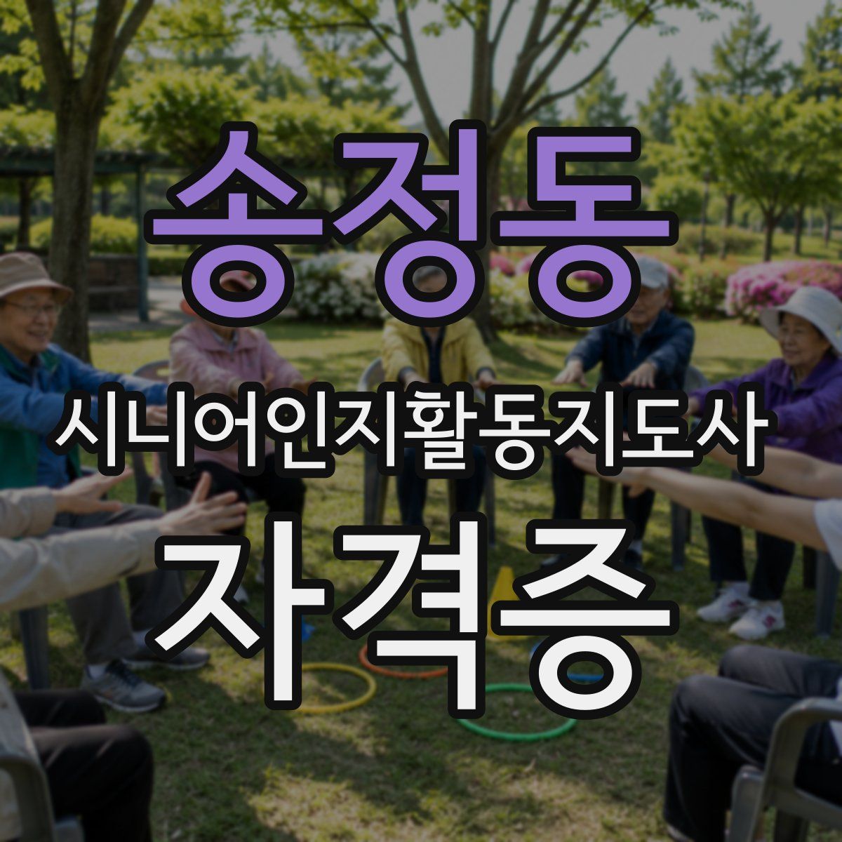송정동 시니어인지활동지도사 자격증
