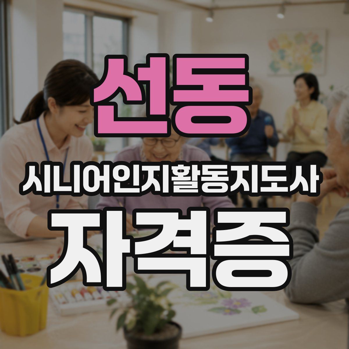 선동 시니어인지활동지도사 자격증