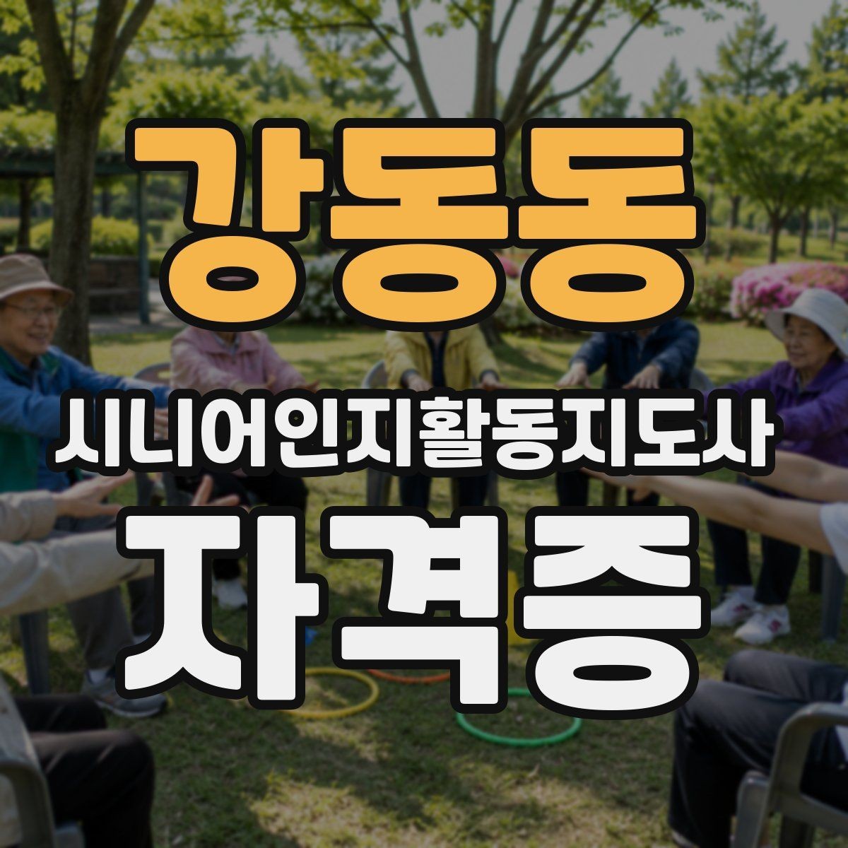 강동동 시니어인지활동지도사 자격증 학습 계획 세우는 실용적인 방법