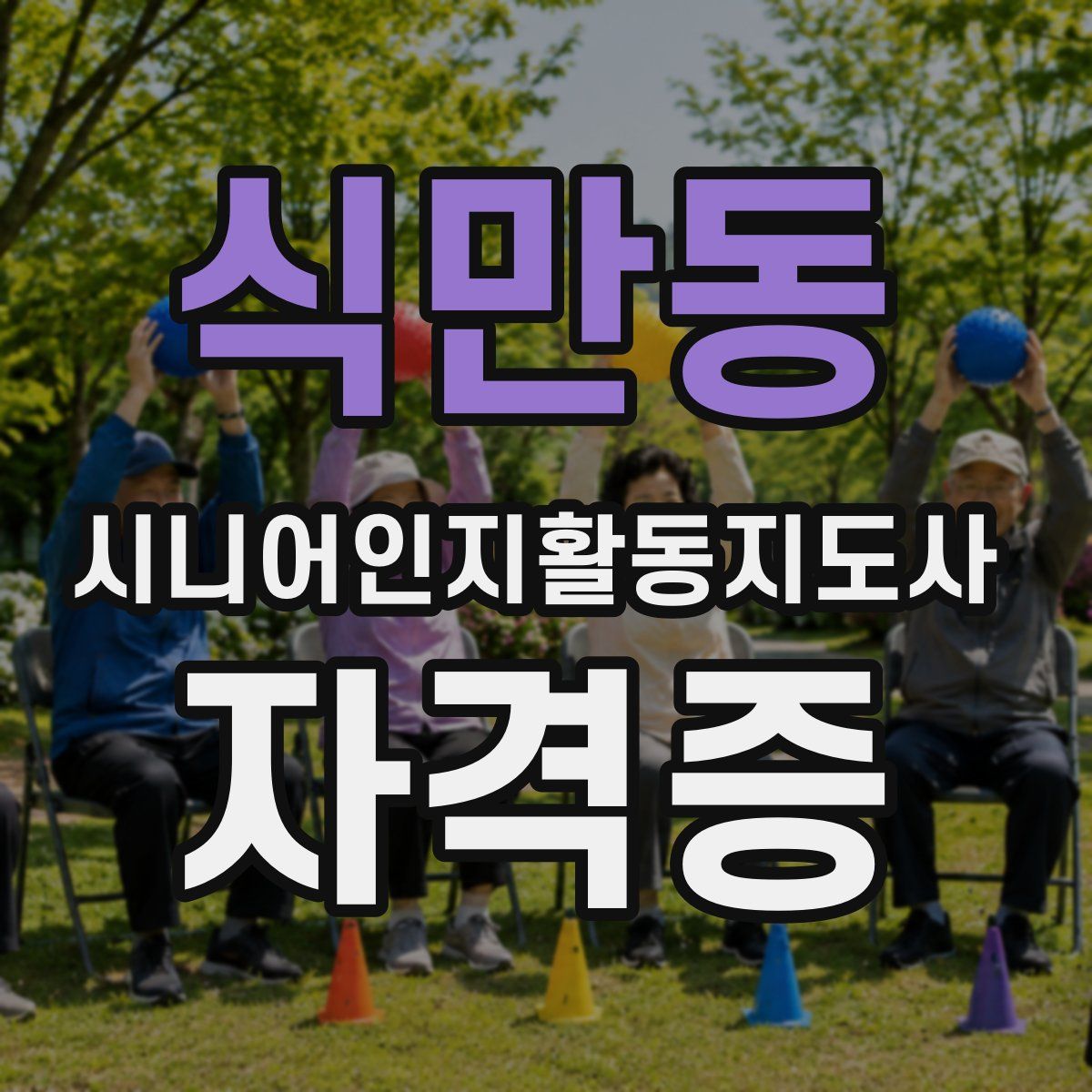 식만동 시니어인지활동지도사 자격증
