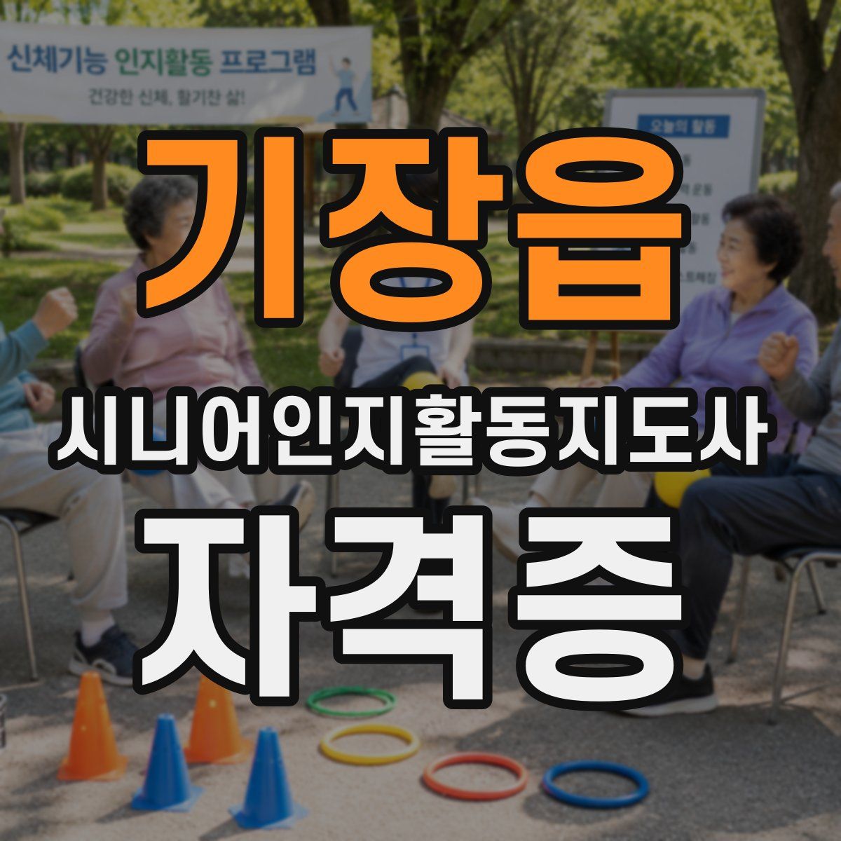 기장읍 시니어인지활동지도사 자격증