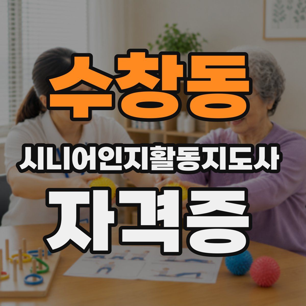 수창동 시니어인지활동지도사 자격증