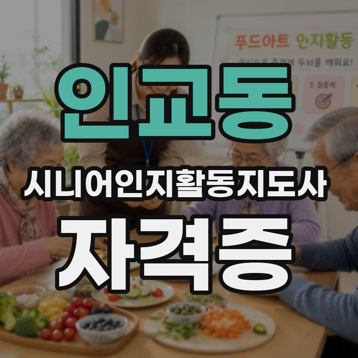 인교동 시니어인지활동지도사 자격증