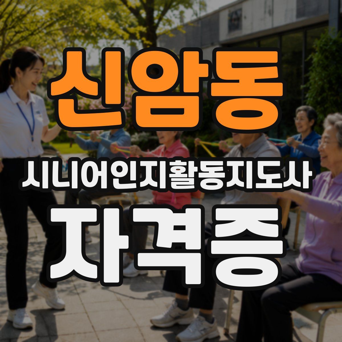 신암동 시니어인지활동지도사 자격증