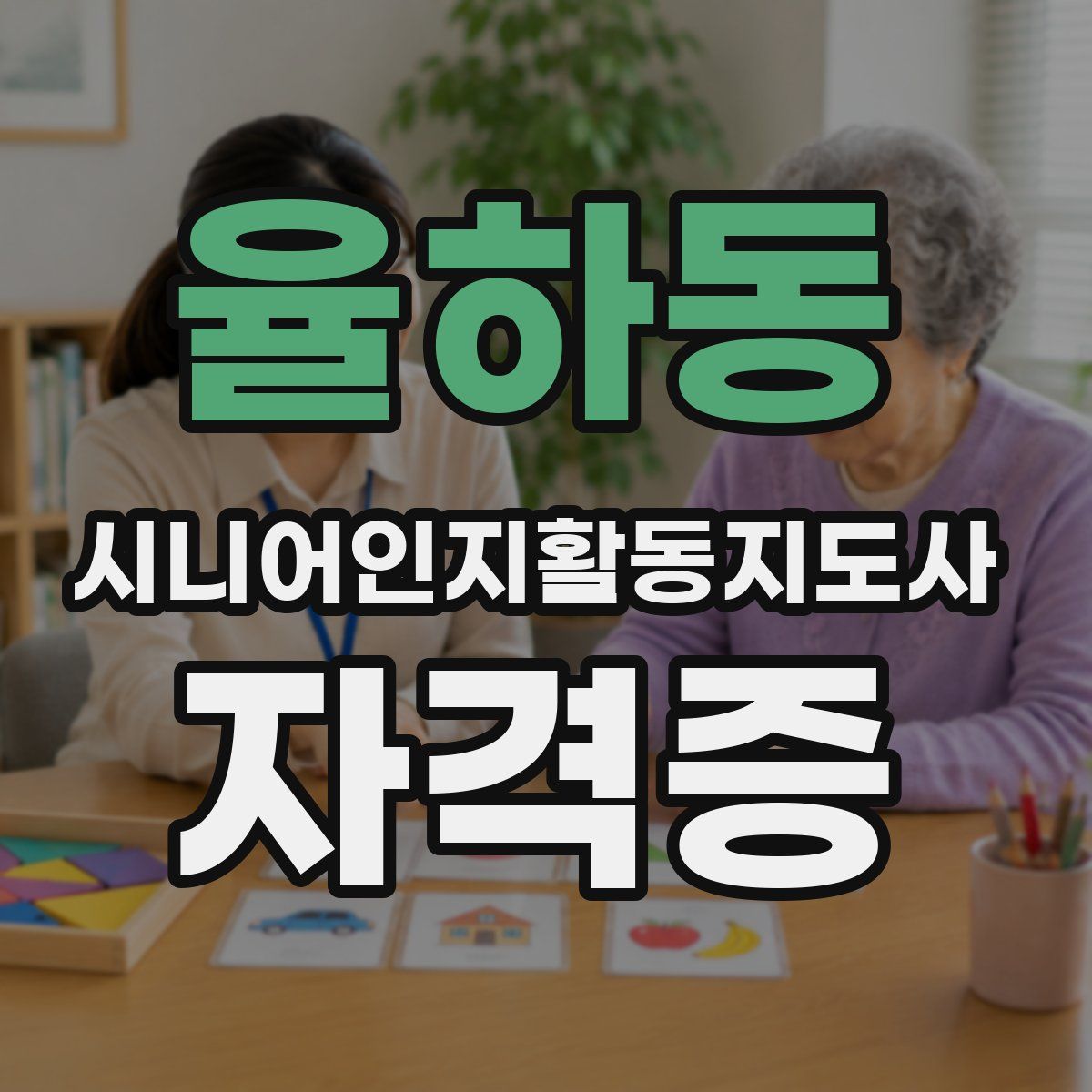 율하동 시니어인지활동지도사 자격증