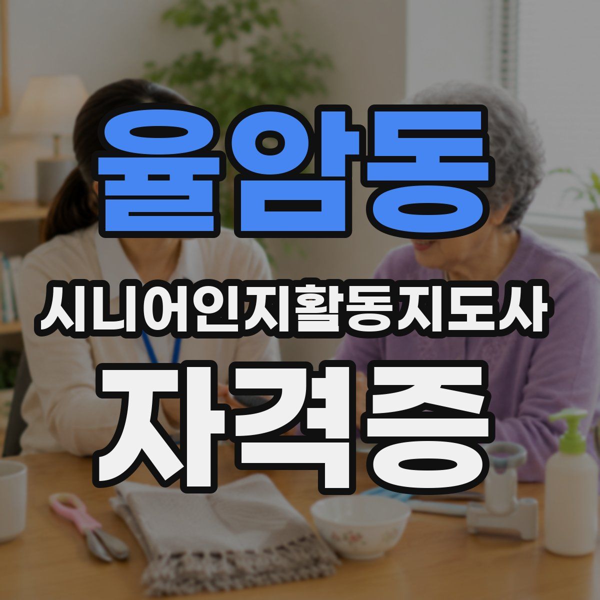 율암동 시니어인지활동지도사 자격증