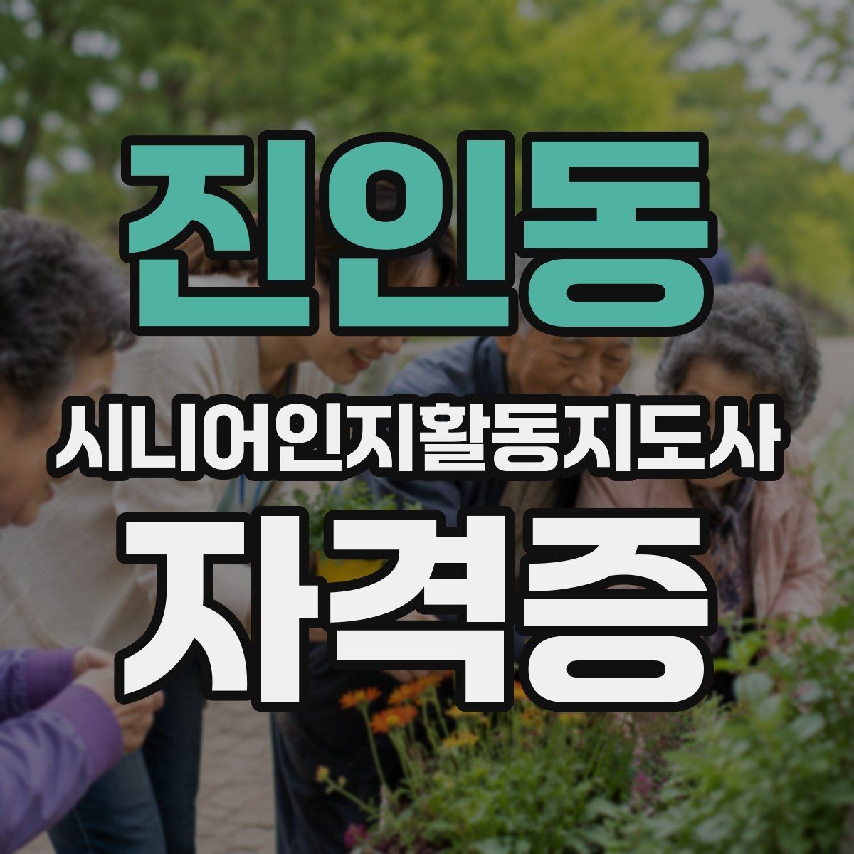 진인동 시니어인지활동지도사 자격증 학습 효율 높이는 방법