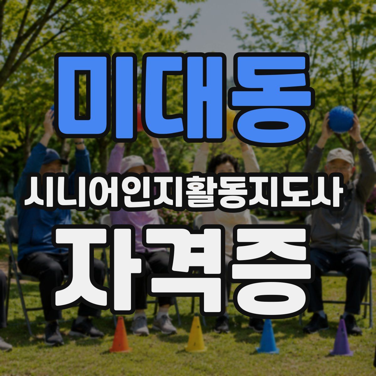 미대동 시니어인지활동지도사 자격증