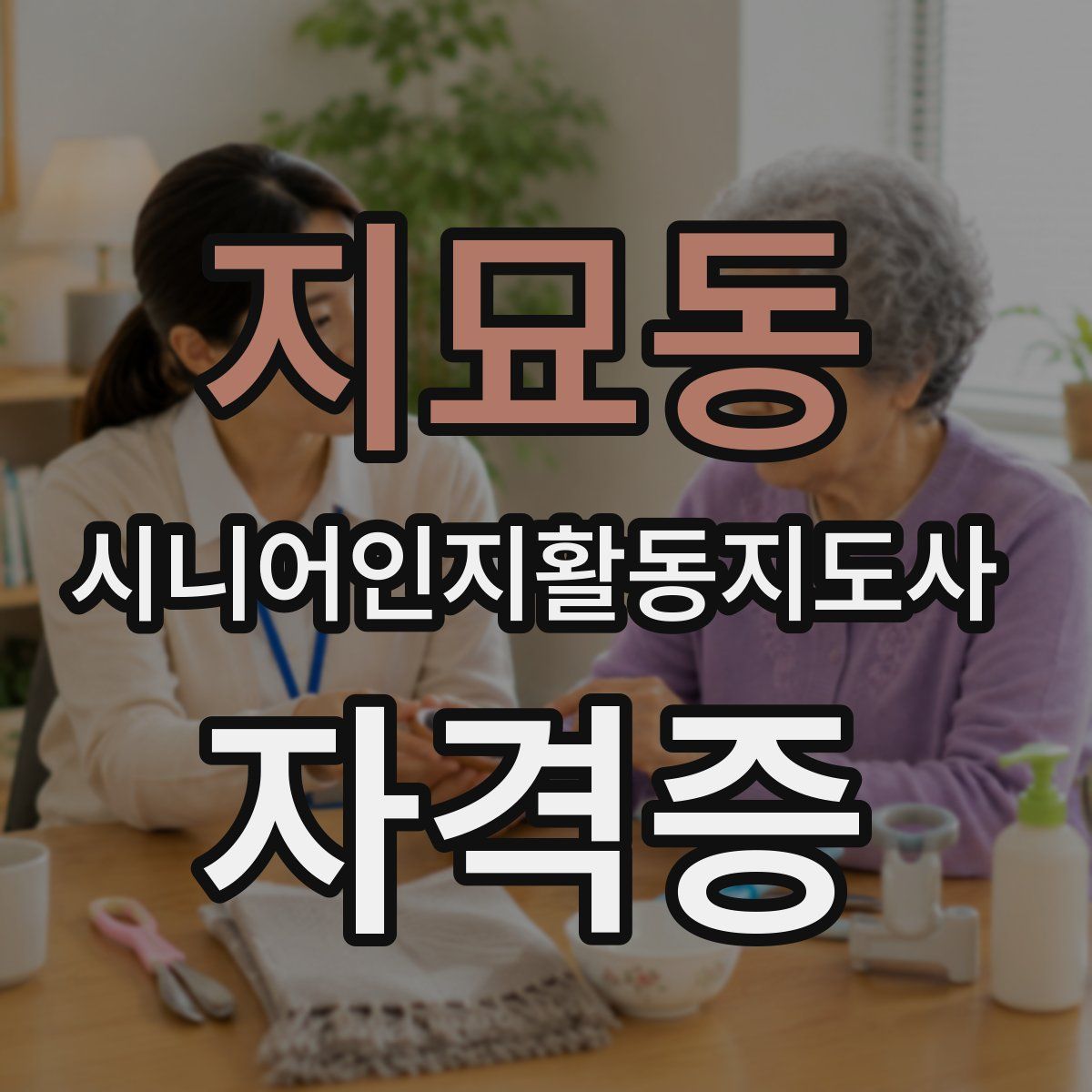 지묘동 시니어인지활동지도사 자격증