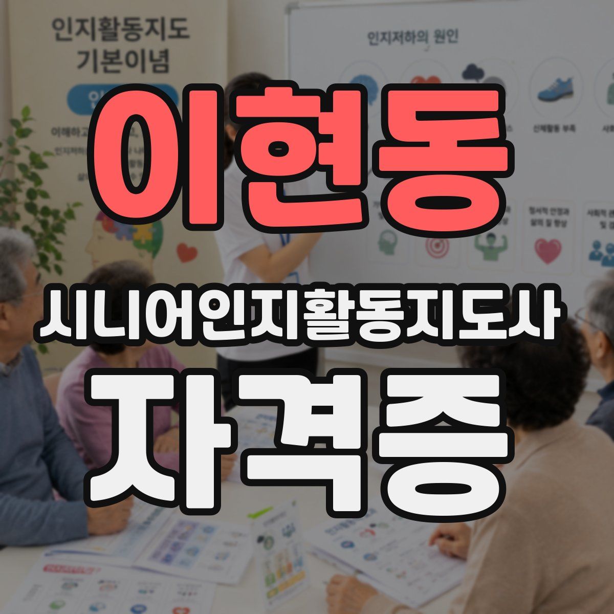 이현동 시니어인지활동지도사 자격증