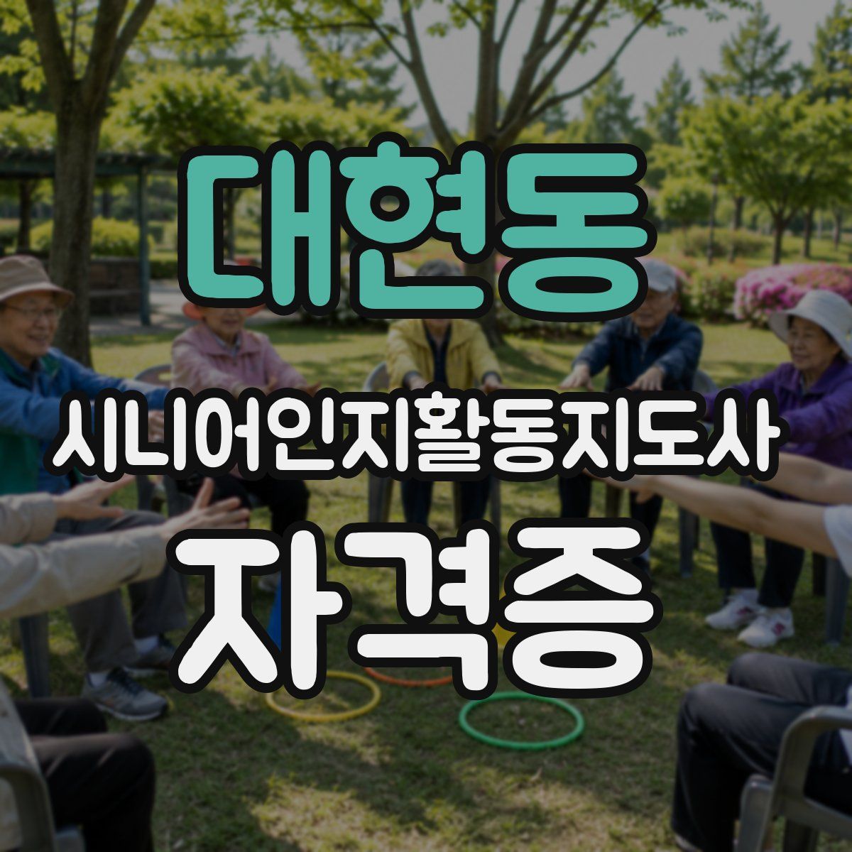 대현동 시니어인지활동지도사 자격증
