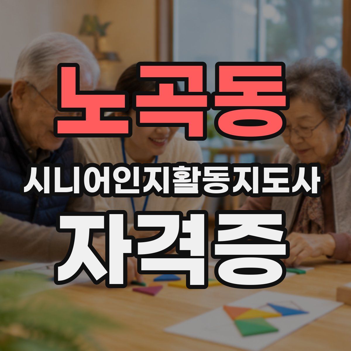 노곡동 시니어인지활동지도사 자격증