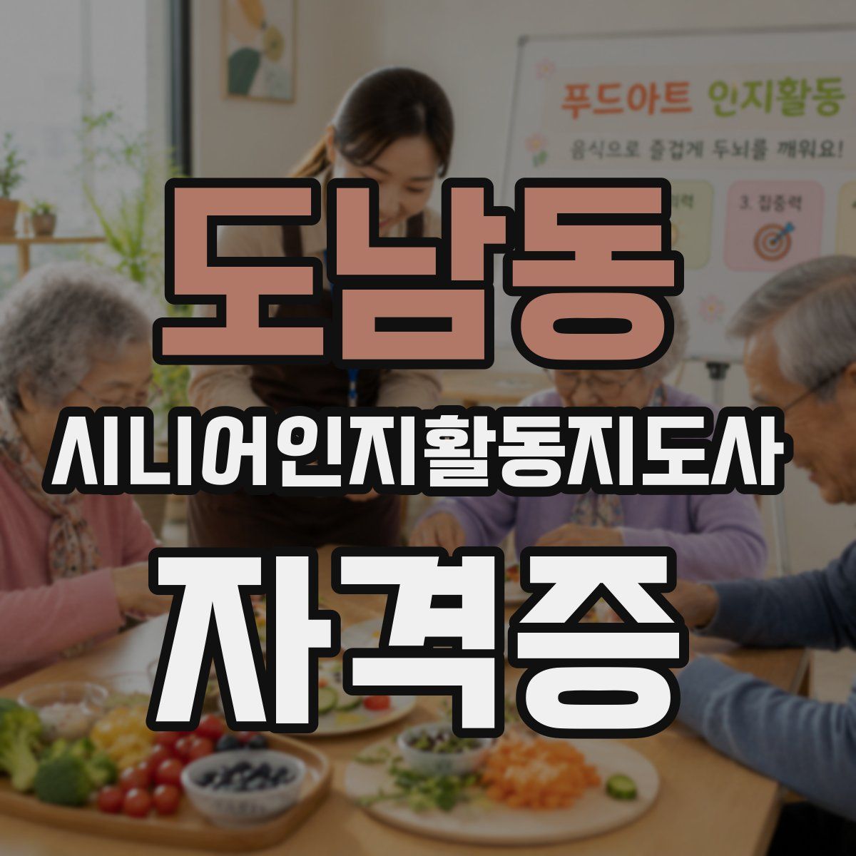 도남동 시니어인지활동지도사 자격증