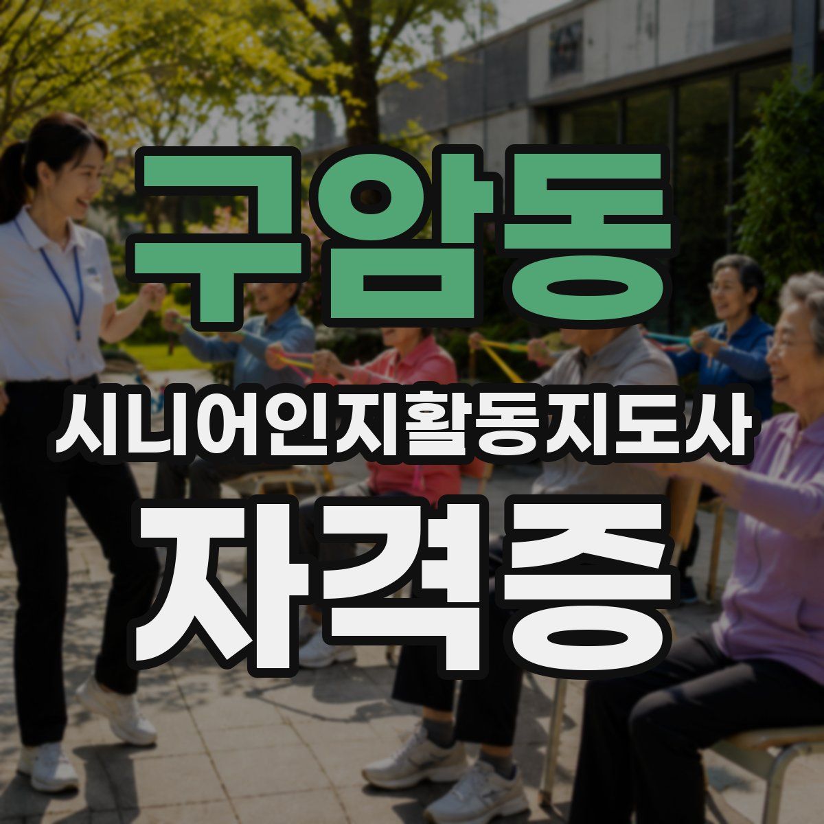 구암동 시니어인지활동지도사 자격증