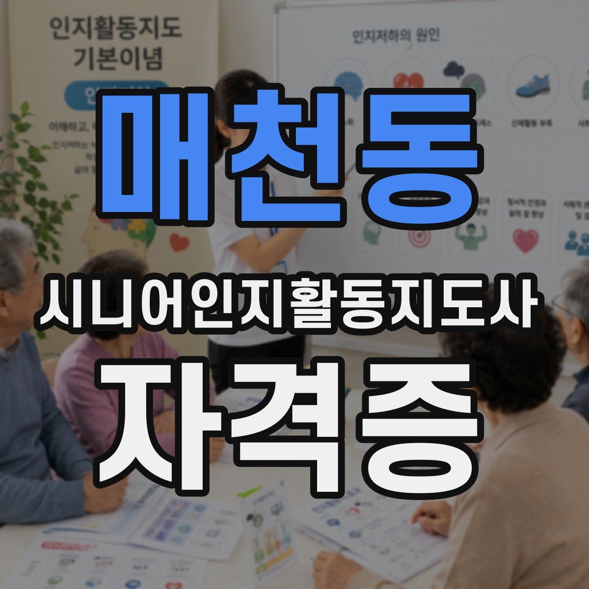 매천동 시니어인지활동지도사 자격증