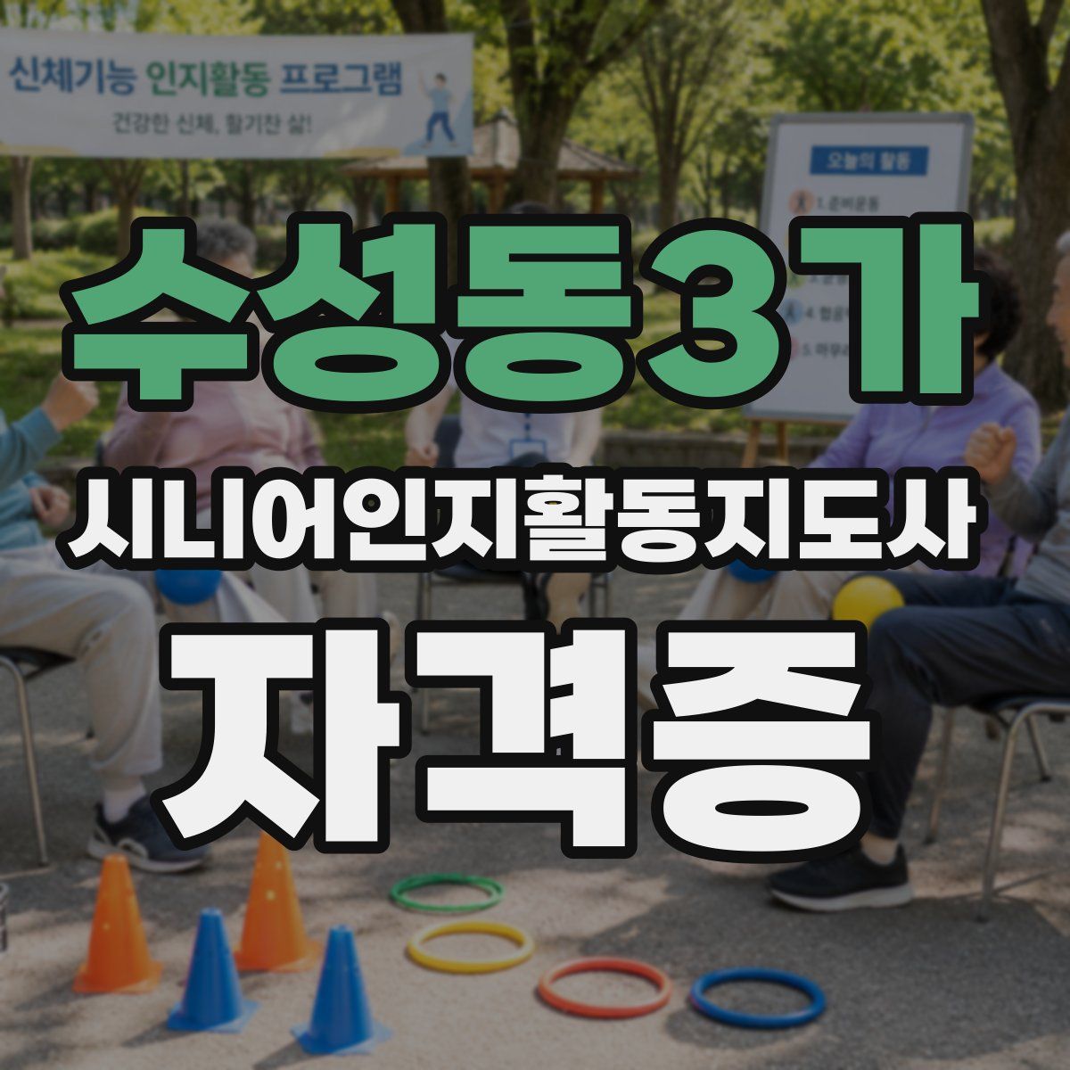 수성동3가 시니어인지활동지도사 자격증