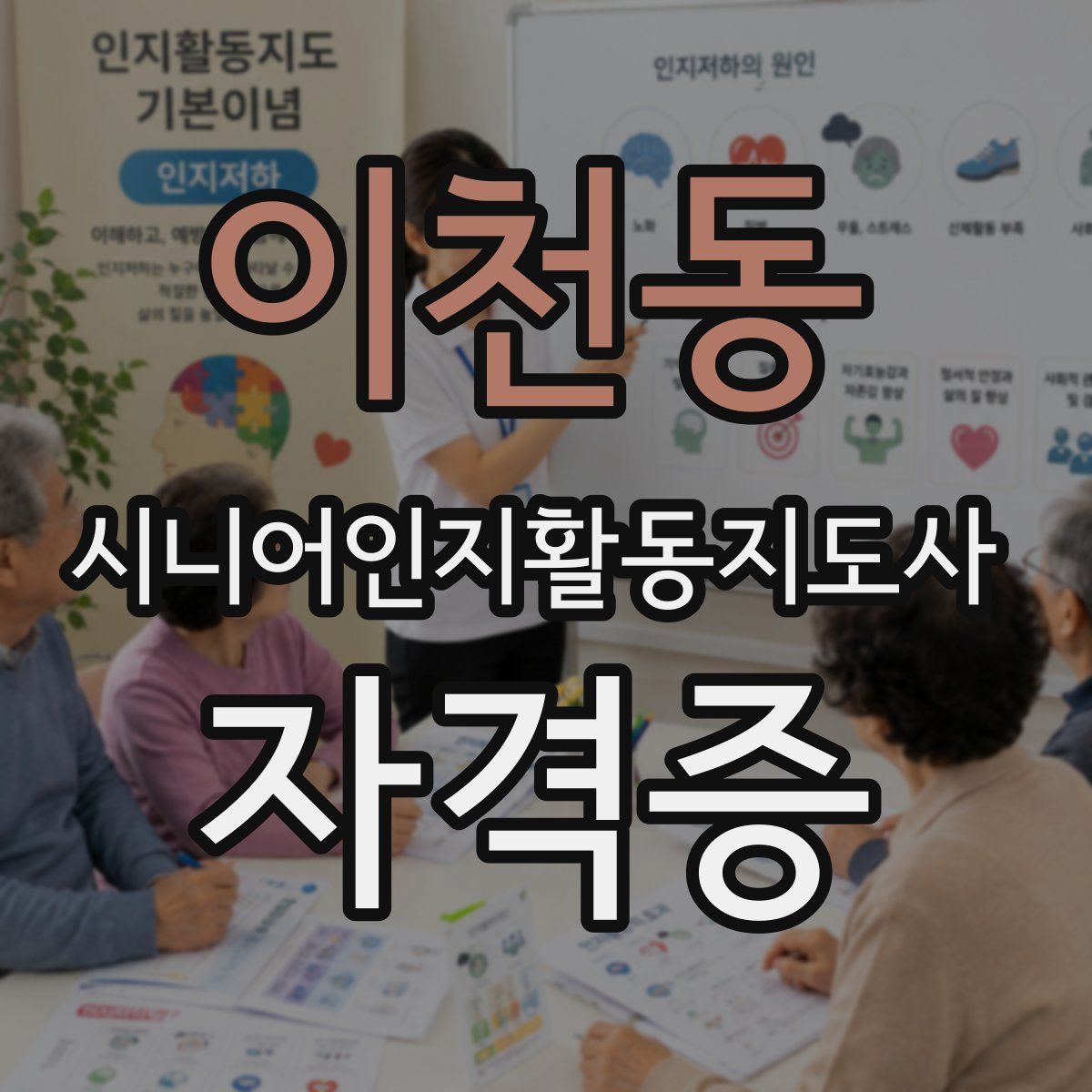 이천동 시니어인지활동지도사 자격증
