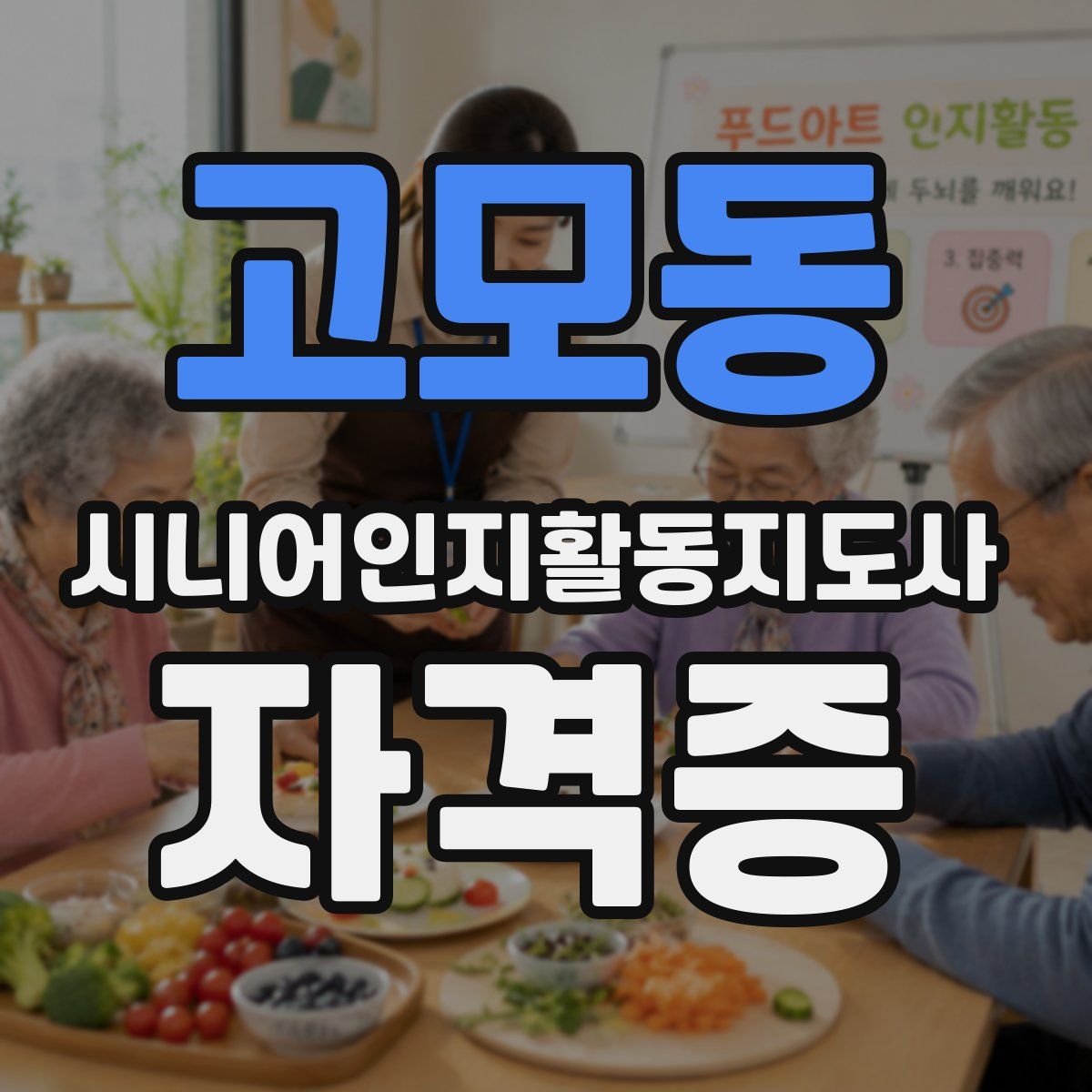 고모동 시니어인지활동지도사 자격증