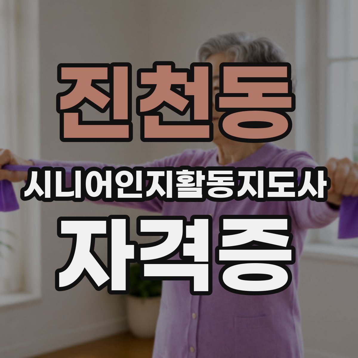 진천동 시니어인지활동지도사 자격증