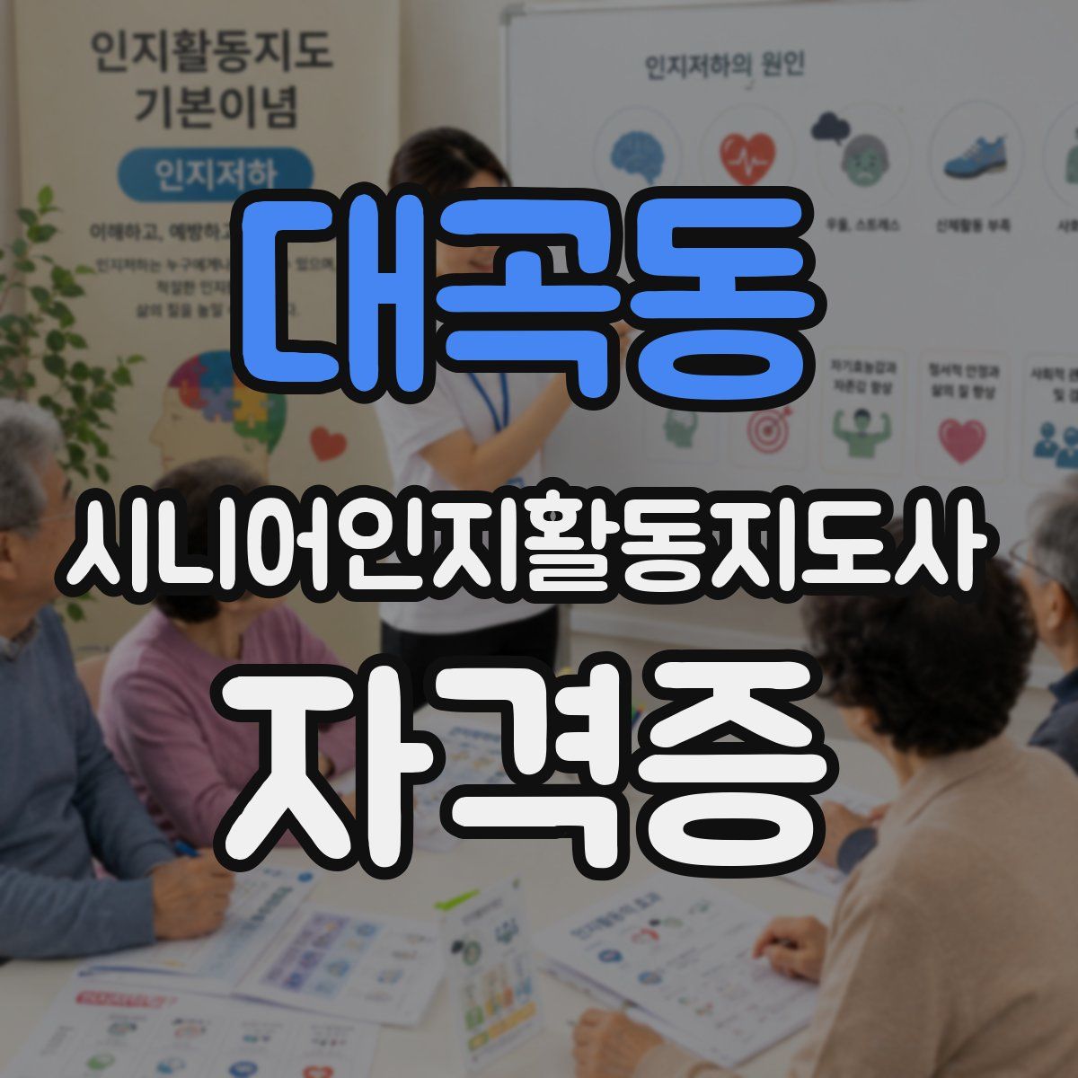 대곡동 시니어인지활동지도사 자격증