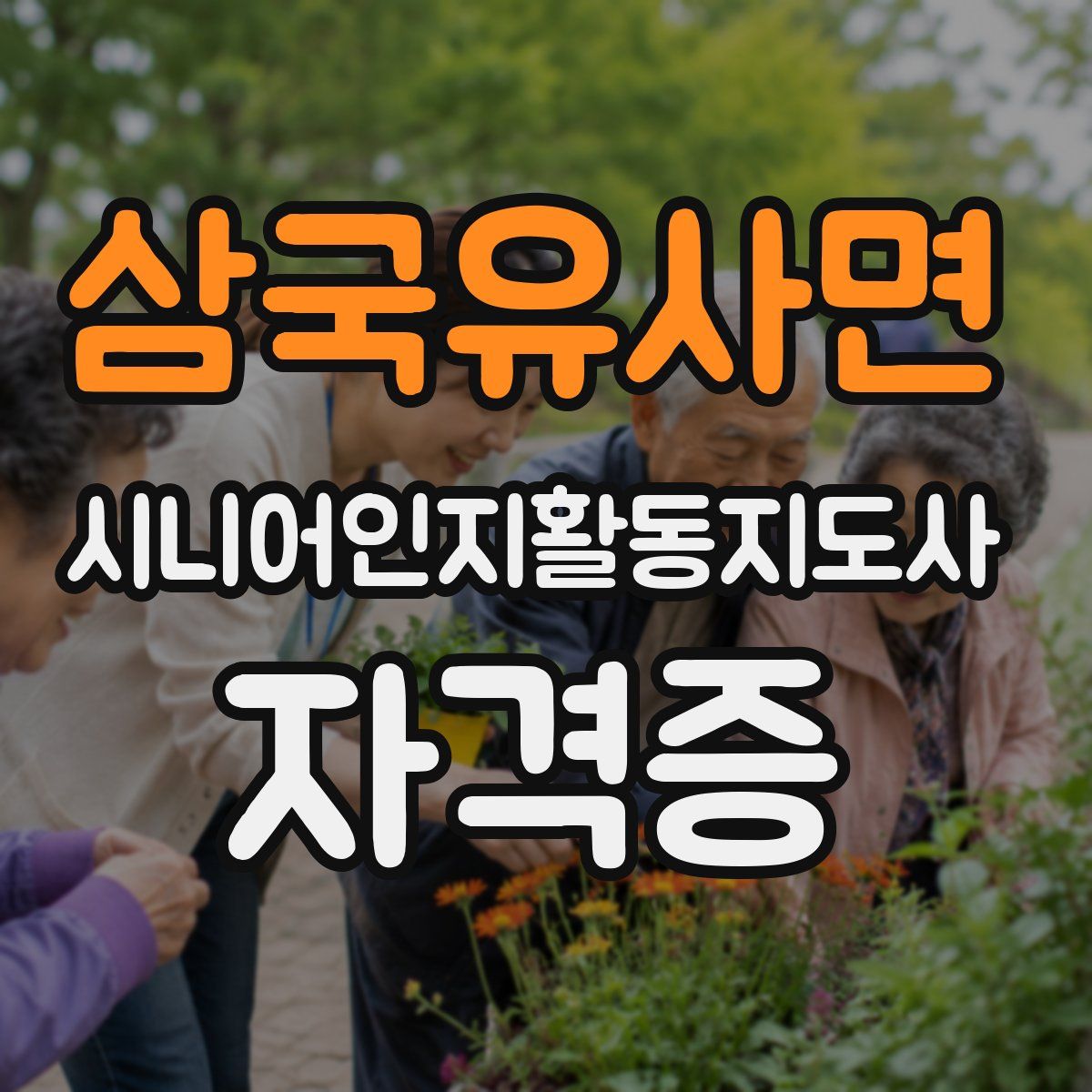 삼국유사면 시니어인지활동지도사 자격증