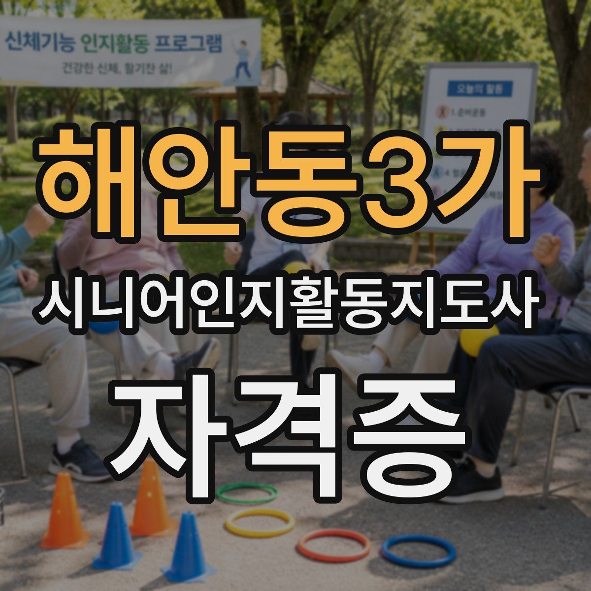 해안동3가 시니어인지활동지도사 자격증