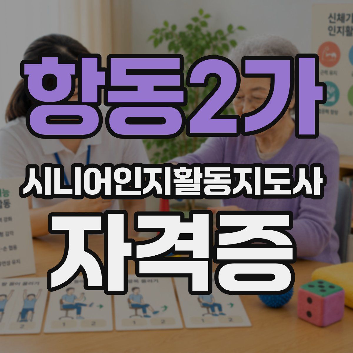 항동2가 시니어인지활동지도사 자격증