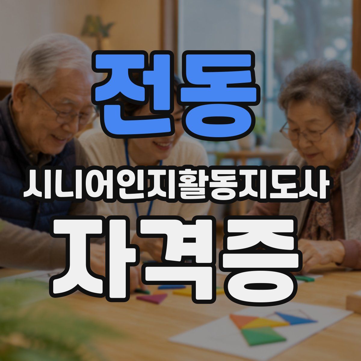 전동 시니어인지활동지도사 자격증