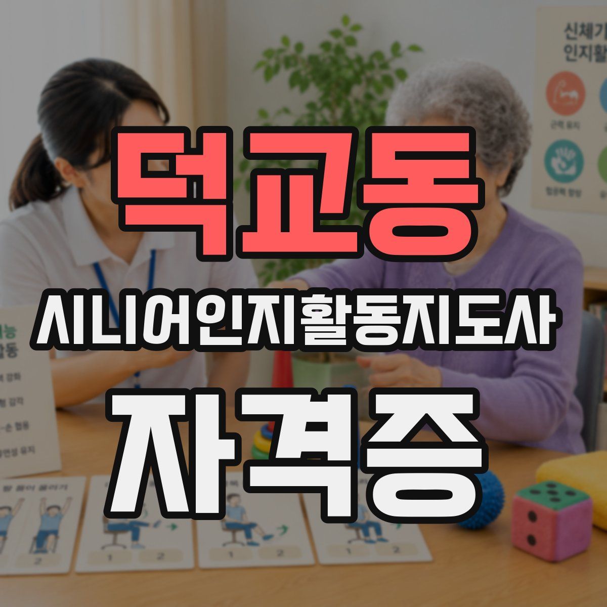 덕교동 시니어인지활동지도사 자격증