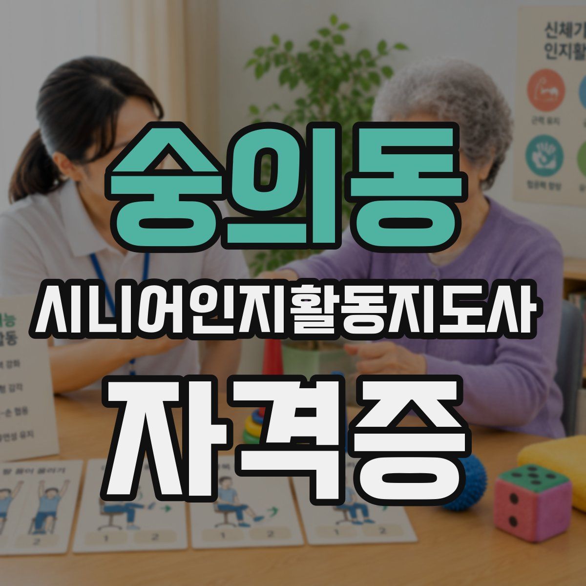 숭의동 시니어인지활동지도사 자격증