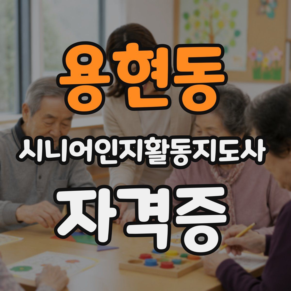 용현동 시니어인지활동지도사 자격증