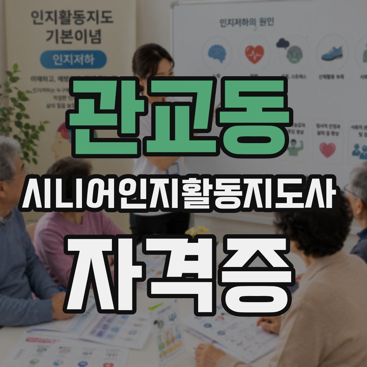 관교동 시니어인지활동지도사 자격증