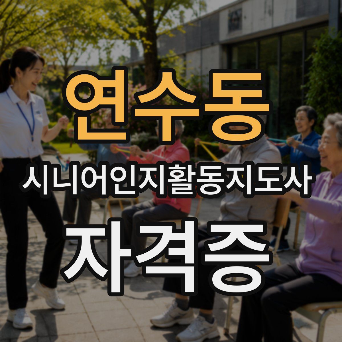 연수동 시니어인지활동지도사 자격증