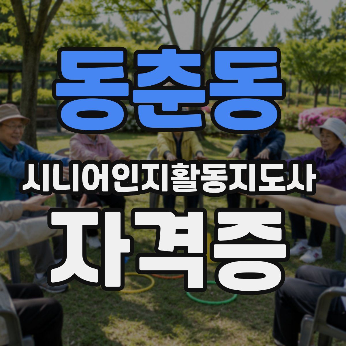 동춘동 시니어인지활동지도사 자격증