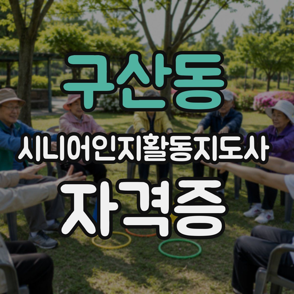 구산동 시니어인지활동지도사 자격증
