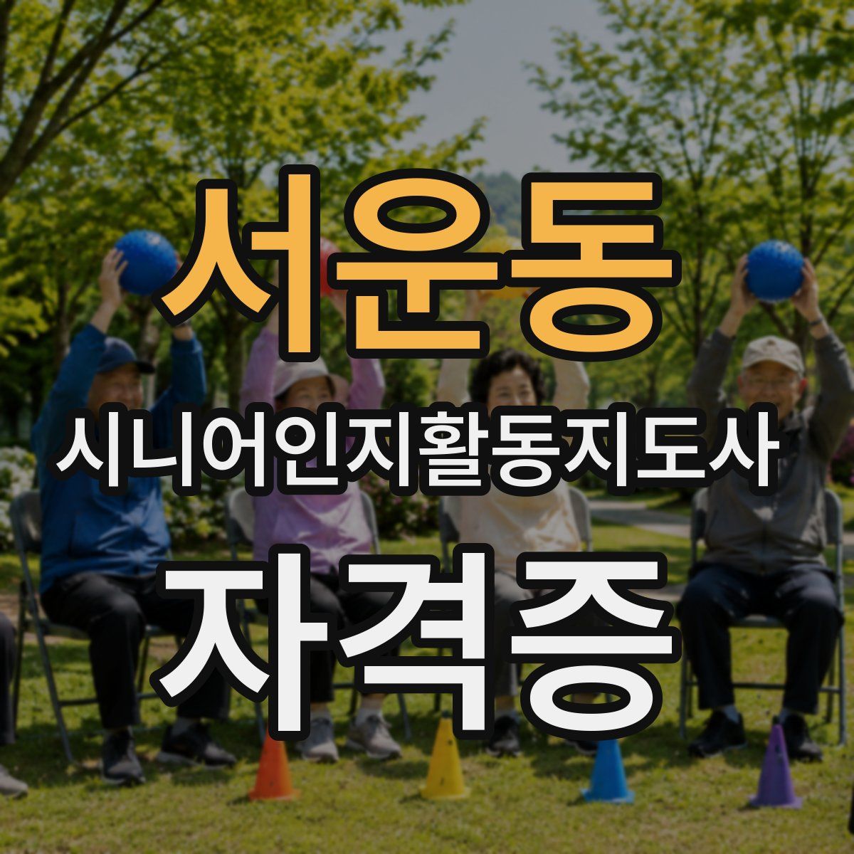 서운동 시니어인지활동지도사 자격증