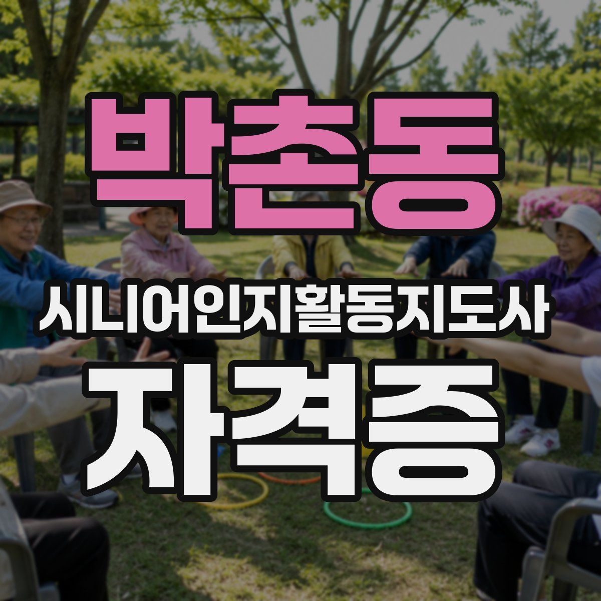 박촌동 시니어인지활동지도사 자격증